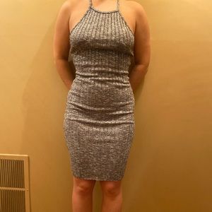 Grey tank top sweater dress!
